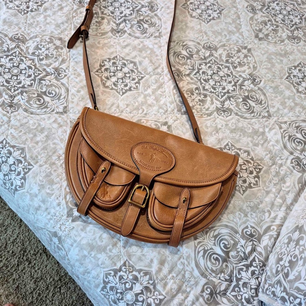 Ralph Lauren Leather Hutton Convertible Bag